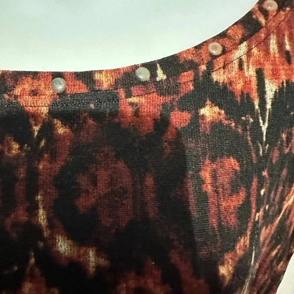 Art and Soul Pullover Print Top Women's Size 1X - Picture 5 of 6